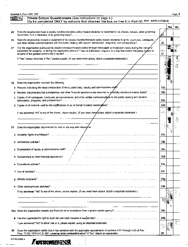 HOPE WW 1997 Tax Return, Schedule A, Page 4
